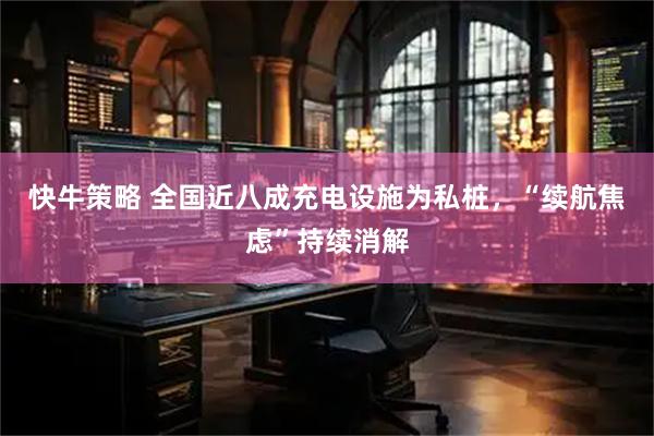快牛策略 全国近八成充电设施为私桩，“续航焦虑”持续消解